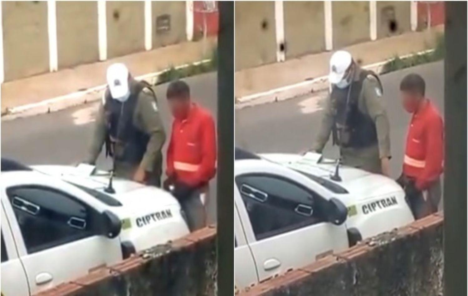 PM flagrado em vídeo recebendo propina em Teresina tem prisão preventiva decretada